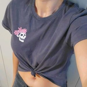 Skeleton Flowers Unicorn Wonder + Wander Baby Tee